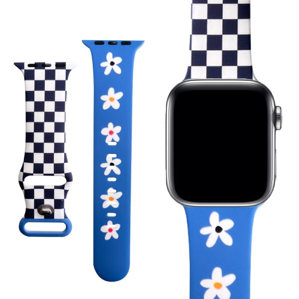 Durable Breathable Silicone Strap for Apple Watch Series 1-7, 38mm-49mm | Unisex, Elegant Butterfly Clasp, Suitable for Valentine'S Day, Mardi Gras, Easter