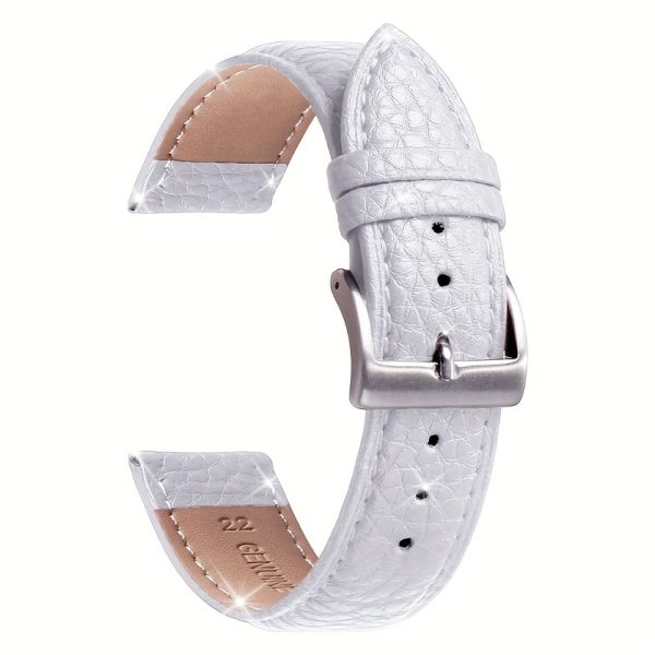 1pc Fashion Men Women Fashion Leather Strap PU Watchband Compatible with Fits Galaxy S2 S3 Classicu002FWatch 3, Galaxy GT 2 42 46mm, Bipu002FActive 2 40mm 44mm, Quick Release for Watch 5u002F4u002F3u002FGear S3u002FWatch 4u002F3u002FGT2-3 Pro Sport, for Amazfit GTR 4u002FGTS 18mm 20mm