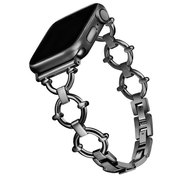 Elegant Metal Chain Wristband Suitable for Apple Watch Sizes 38u002F40u002F41u002F42u002F44u002F45u002F49Mm, Compatible with 1St to 10Th Generation Models, Including Ultra And SE. A Stylish Accessory for Women, Perfect for Office Or Social Events (Watch Not Included)