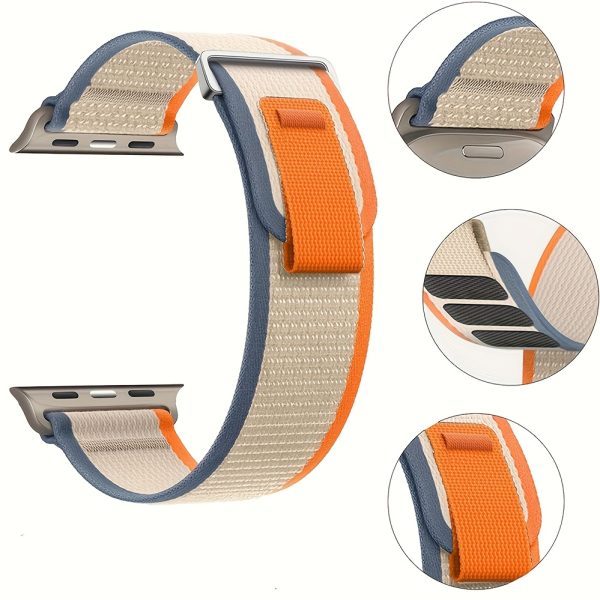 for Shiyu Wild Trail B Band Compatible for Apple Watch Ultrau002FSeries 1-11u002FSSE, Two-Segment Adjustable Nylon Braided Strap with Buckle, Breathable Loop Watch Band Suitable for iWatch 49mmu002F46mmu002F45mmu002F44mmu002F42mmu002F41mmu002F40mmu002F38mm, Outdoor Sports