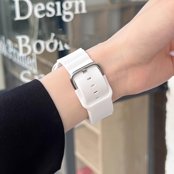 Korea Cute Soft Wave Strap + Case for Apple iWatch Series S10 9 8 7 for iWatch 42mm 46mm 49mm 41 45mm 38 40 42 Correa Men Women Sports Strap, Workout Watch Strap, Smartwatch Accessory, Fashionable Watch Strap, Trendy Wristband, Comfortable Material, Lightweight Band, Breathable Strap, Adjustable Watch Strap, Fitness Enthusiasts, Tech Accessories